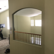 ¼” clear mirror